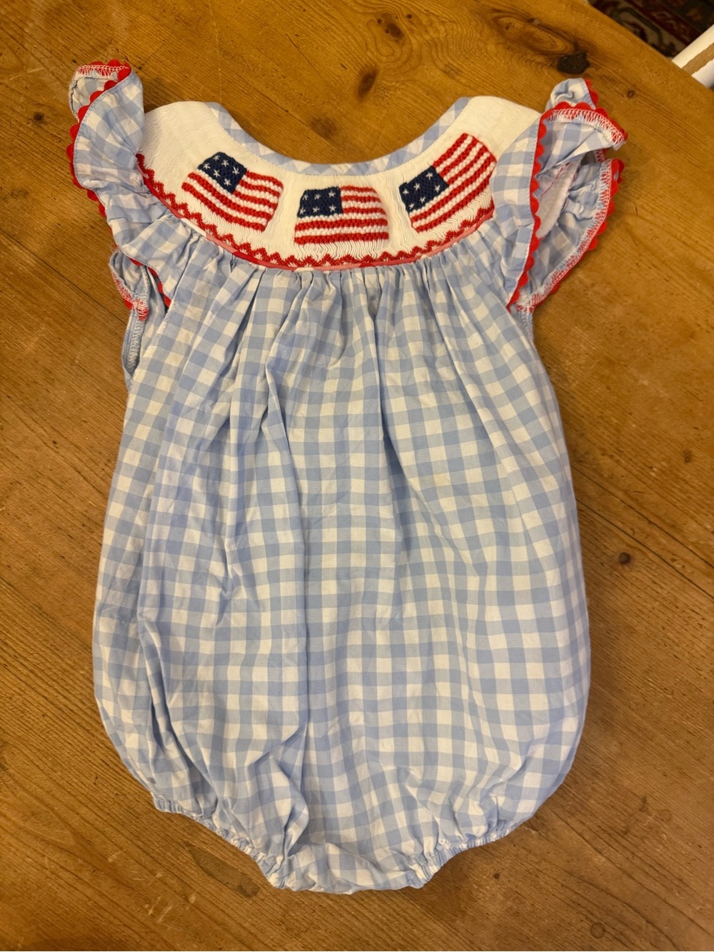 Bay Bee Smocks Light Blue Striped Girls' Smock Dress - 12M